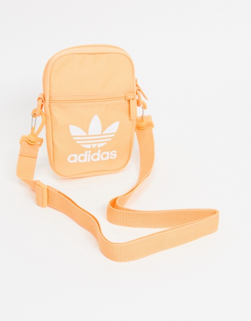 adidas Originals trefoil festival bag in orange