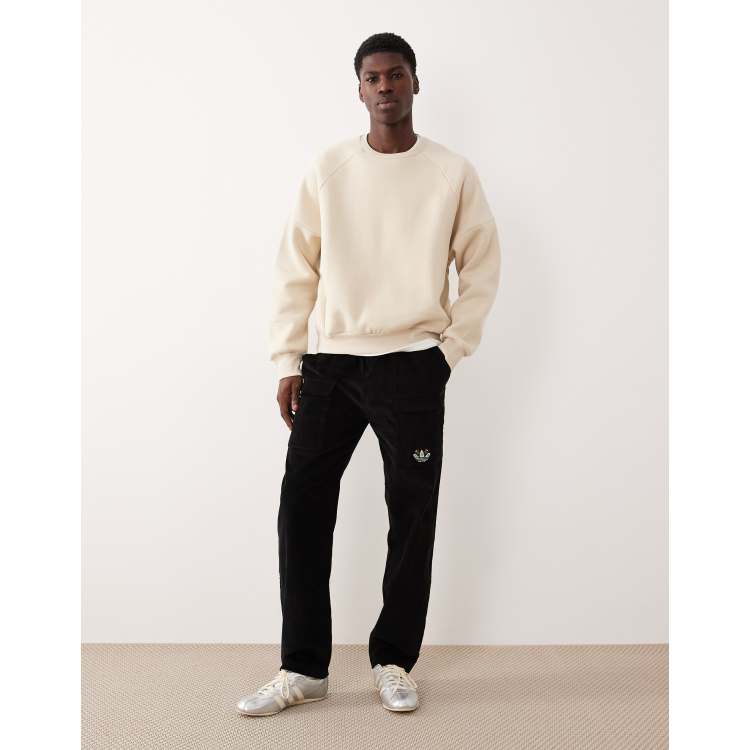 adidas Originals Trefoil graphic sweatpants in black | ASOS