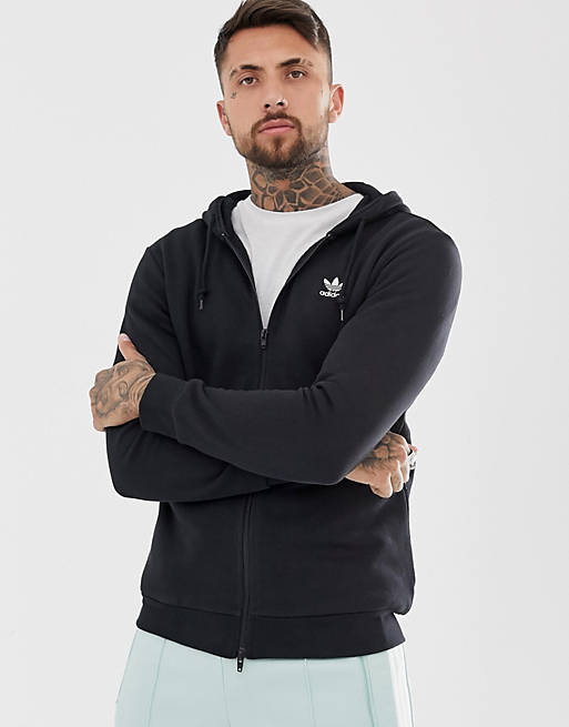 Adidas Originals Trefoil hoodie in black | ASOS