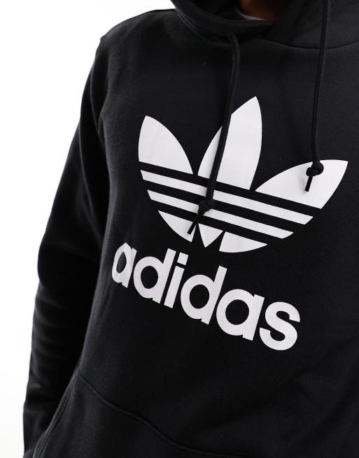 adidas off court trefoil hoodie sweatshirt