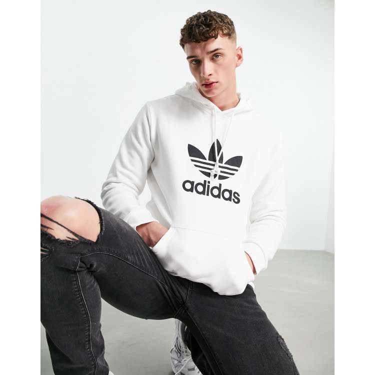 Adidas originals store trefoil hoodie mens