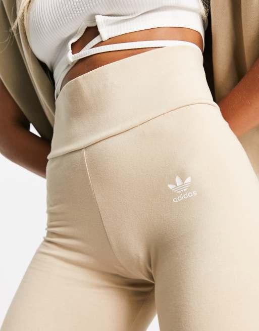 adidas Originals Trefoil leggings in beige