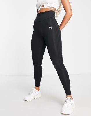 Adidas trefoil leggings store black and white