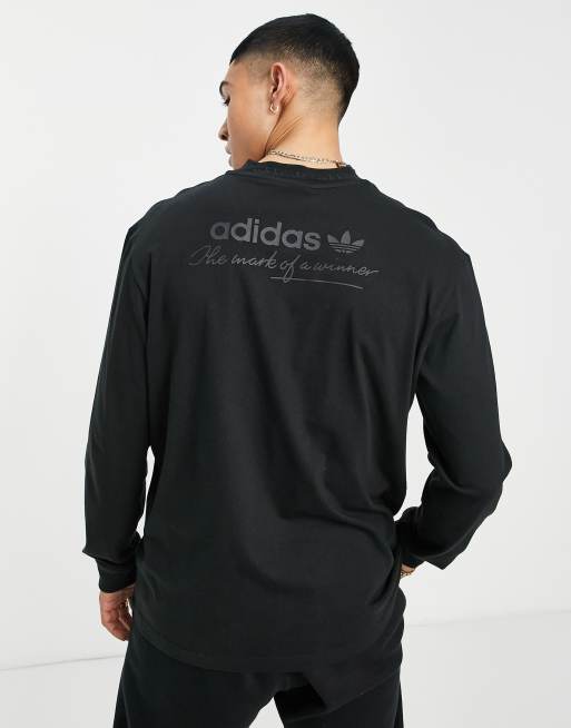 adidas trefoil long sleeve tee