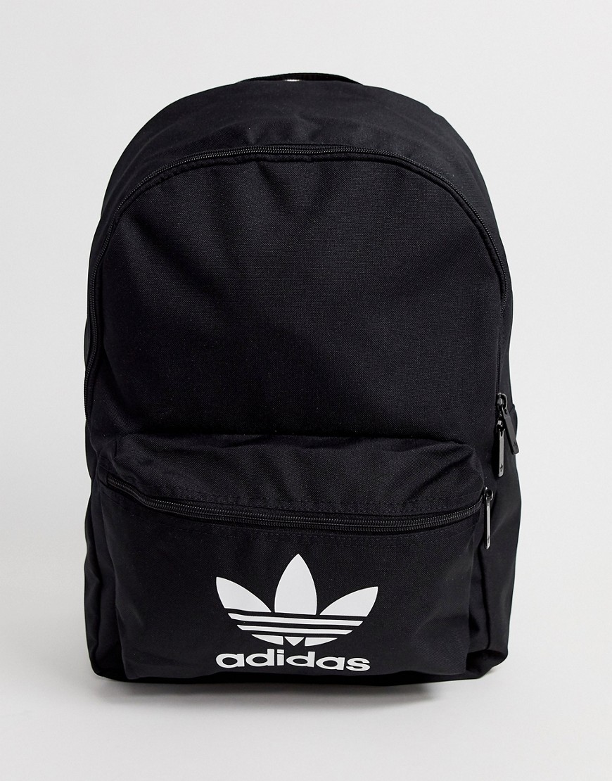 Adidas Originals Trefoil logo backpack in black