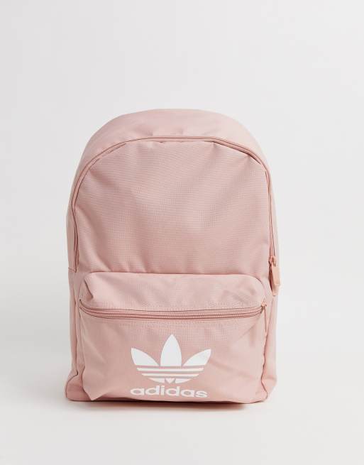 adidas Originals Trefoil logo backpack in pink | ASOS