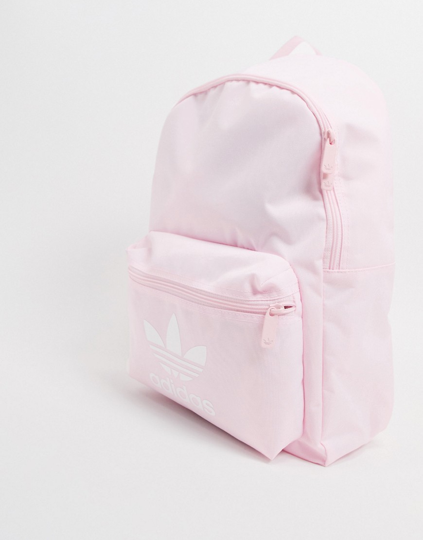 Adidas Originals Trefoil logo backpack in pink