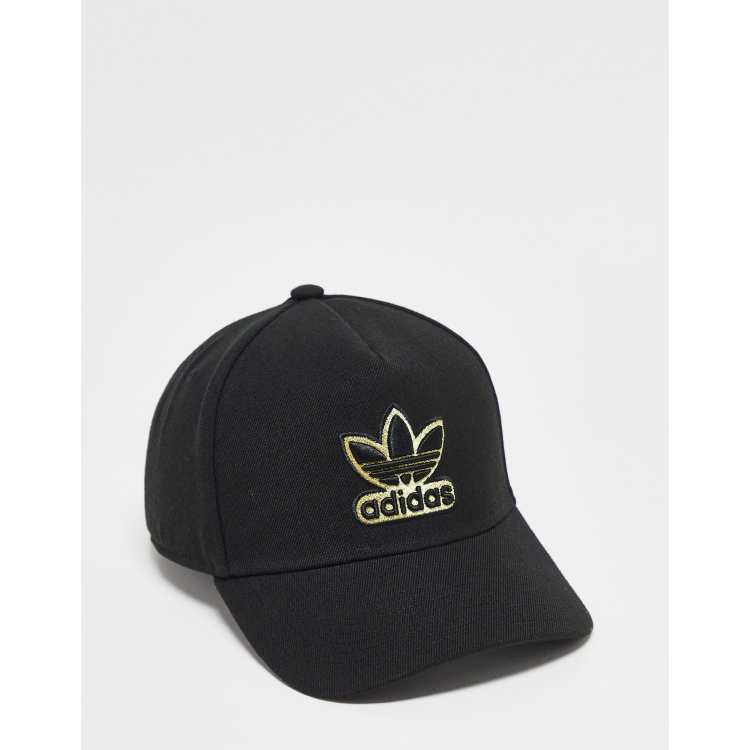 adidas Originals logo cap black and gold |