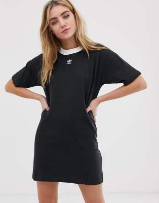 adidas trefoil dress black