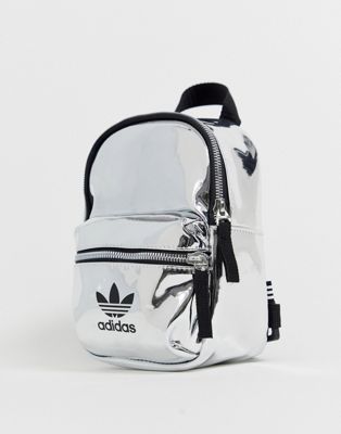 adidas silver mini backpack