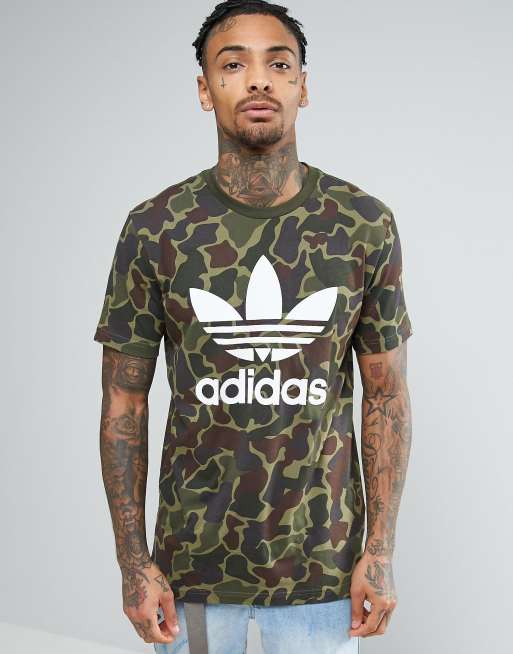 Camouflage adidas shop t shirt