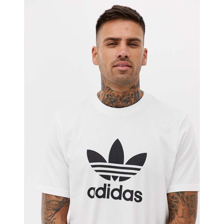 Tシャツ・カットソー adidas 40 Logo Tee White JD2796 adidas Performance Relaxed Men's Jersey T-Shirt White JY2762