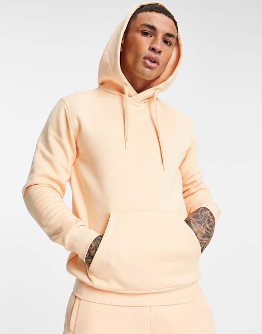 adidas Originals trefoil marshmallow hoodie in orange