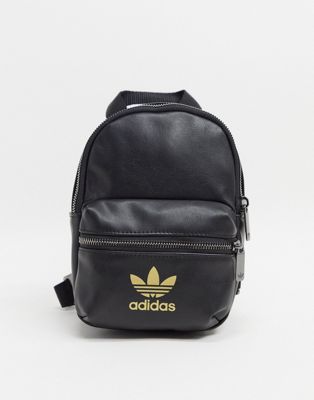 adidas originals trefoil mini backpack in black