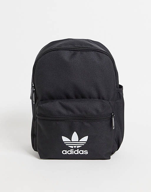 adidas Originals trefoil mini backpack in black 