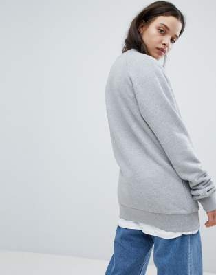 adidas originals adicolor trefoil oversized sweatshirt