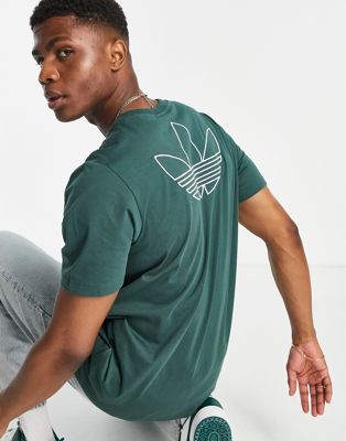 | in adidas dark Trefoil Series Originals green ASOS t-shirt