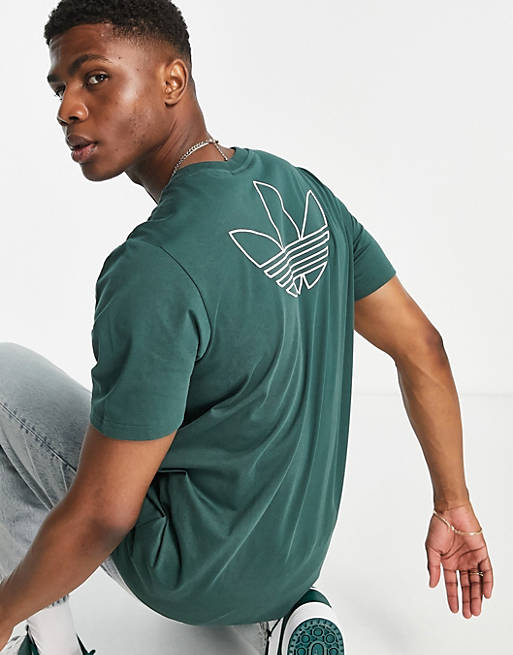 ASOS adidas dark green Originals | t-shirt in Trefoil Series