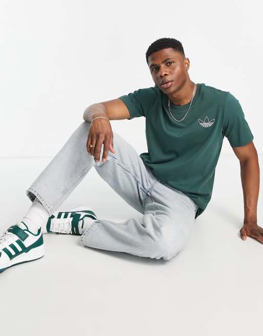 ASOS Trefoil | adidas in t-shirt Series dark Originals green