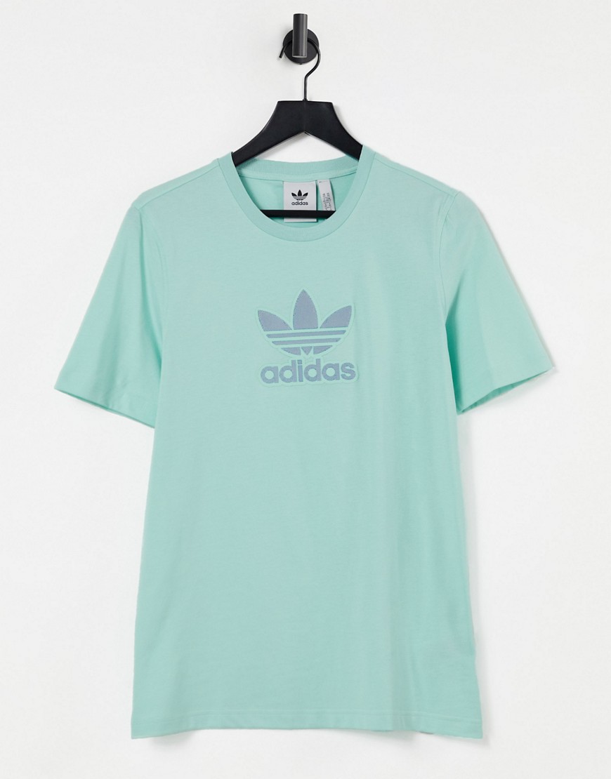 Adidas Originals trefoil series t shirt in mint-Green