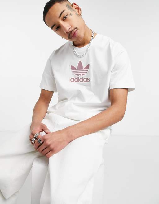 adidas Originals - Trefoil Series - T-shirt in wit
