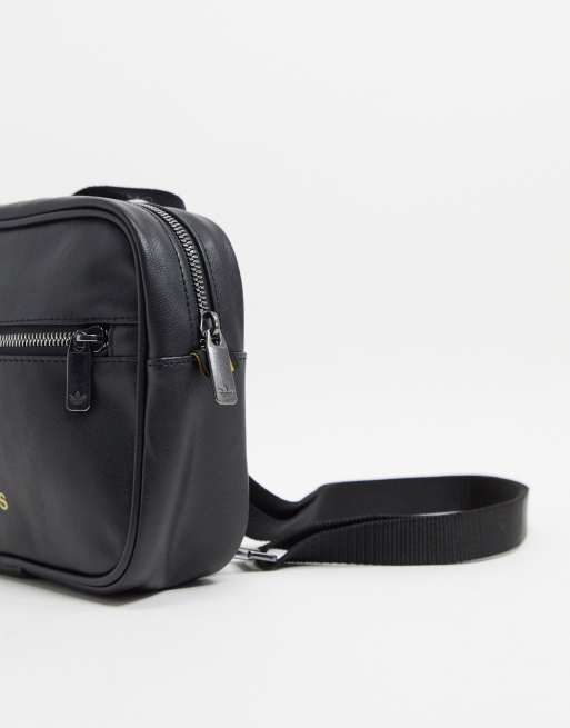 Adidas originals square trefoil 2025 mini backpack in black