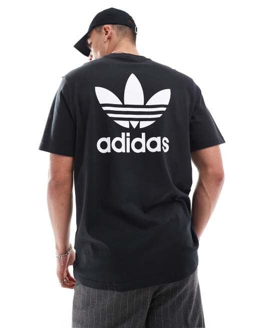 Black adidas trefoil t shirt hotsell