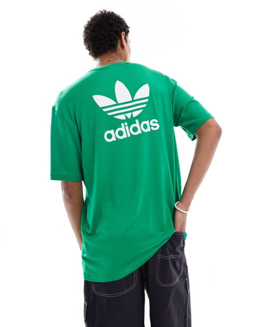 the Adidas Pharrell Williams Tennis Hu has a adidas originals trefoil t shirt in green ClassicfuncenterShops