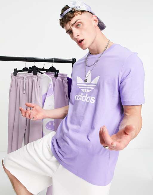 Adidas store lilac shirt