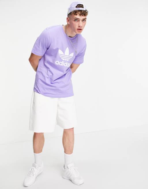 Purple and sale white adidas shirt