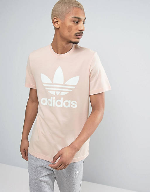 adidas Originals Trefoil T-Shirt In Pink BQ5404 | ASOS