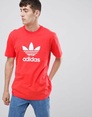adidas Originals Trefoil T-Shirt In Red 