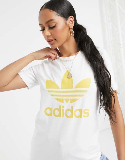 Adidas gold 2024 trefoil shirt