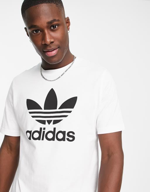 adidas Originals Trefoil t shirt in white