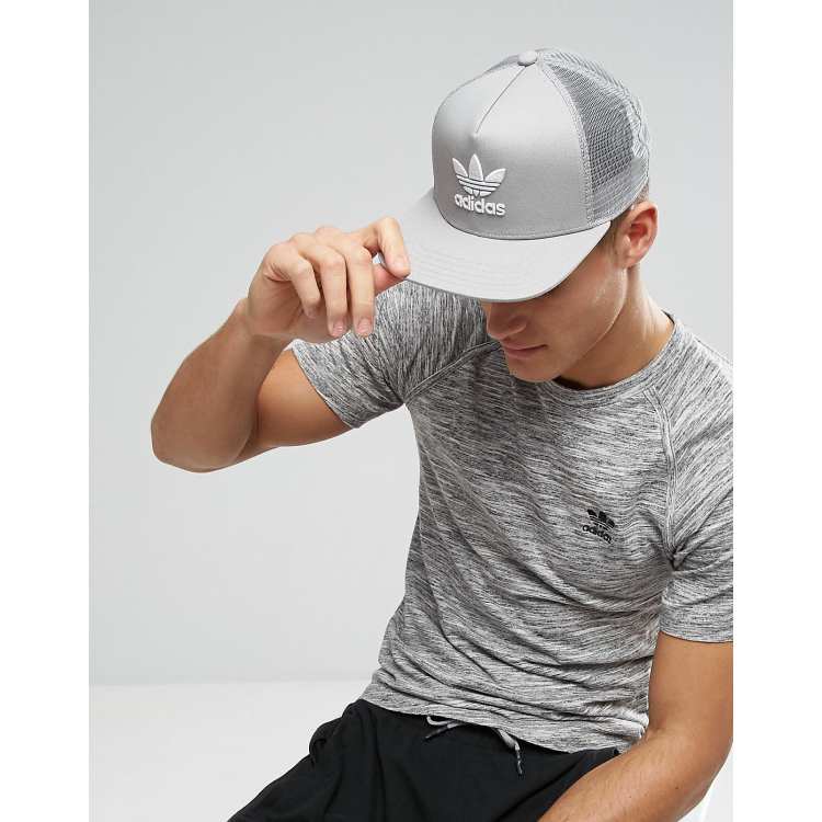 adidas trefoil trucker hat