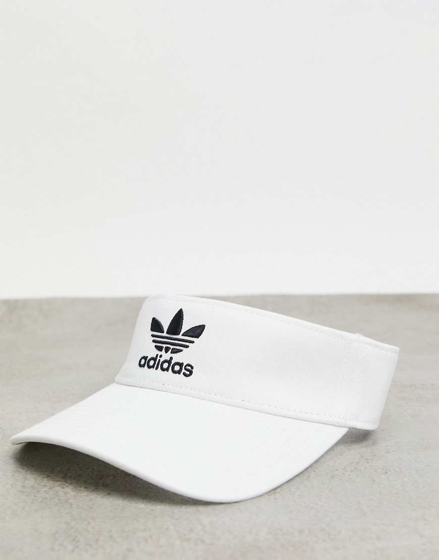 Adidas Originals Trefoil Visor Hat-white