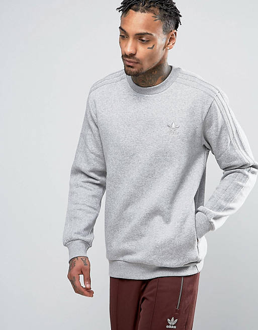 adidas Originals TRF Series Crewneck Sweatshirt In Gray BK5895 | ASOS