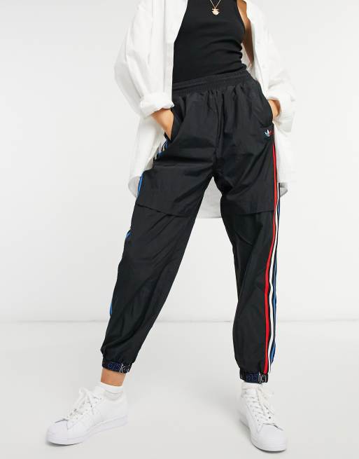Adidas tri color track pants top