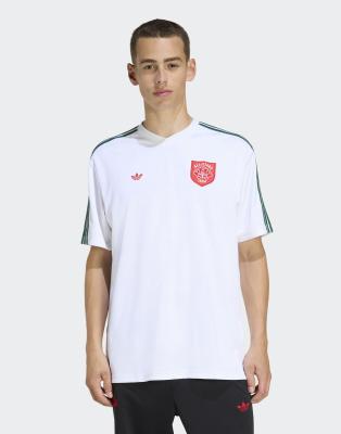 Originals - Trikot in Weiß und College-Grün mit Rosen-Emblem Grün M