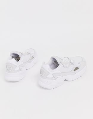 adidas falcon white asos