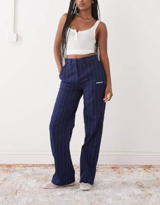 adidas Originals adidas Originals trousers in navy pinstripe