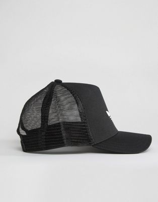 adidas Originals Trucker Cap In Black 