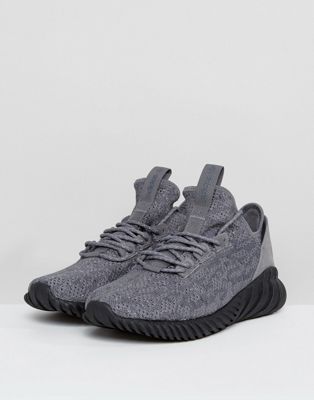 adidas Originals Tubular Doom Sock Primeknit Sneakers In Gray BY3564 | ASOS