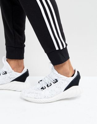 adidas originals tubular doom sock primeknit sneakers in black