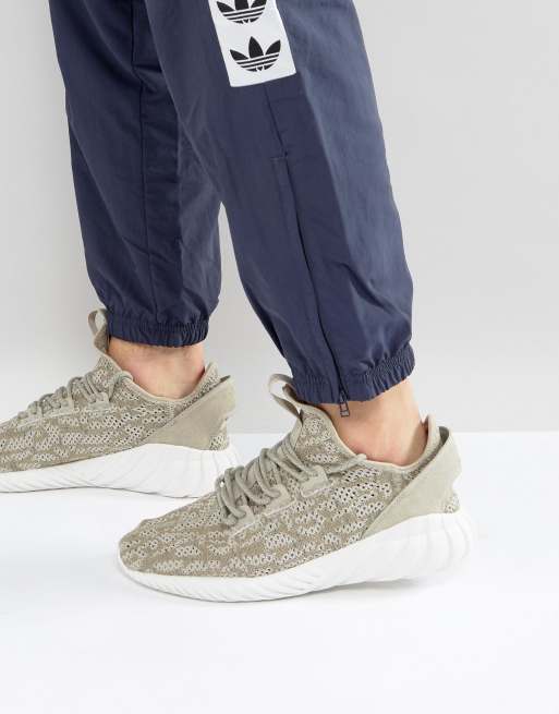 Originals tubular doom sock primeknit trainers in grey best sale