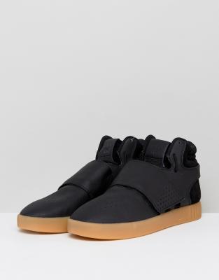 adidas tubular invader strap black