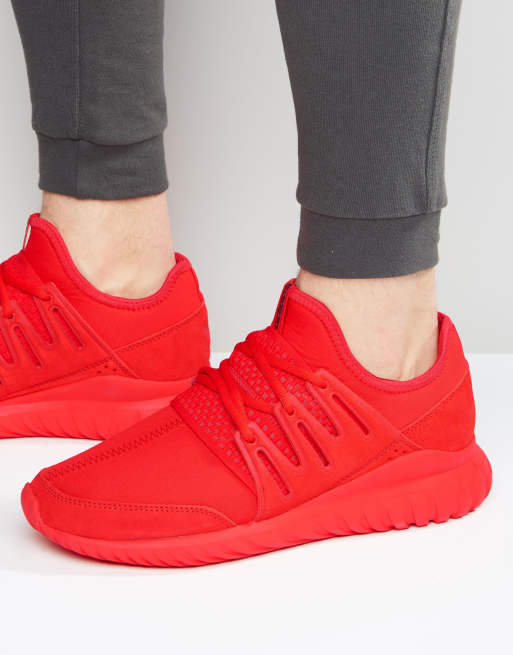 Adidas tubular shop red shoes