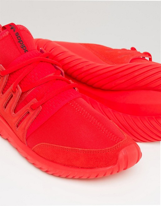 Adidas Originals Tubular Radial Trainers In Red S Asos