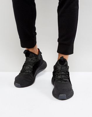 adidas originals tubular rise trainers in black