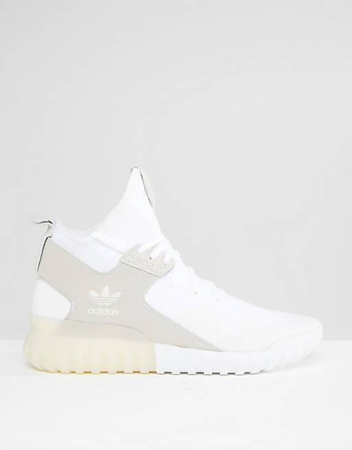 adidas Originals Tubular X Primeknit Sneakers In White S80130 ...